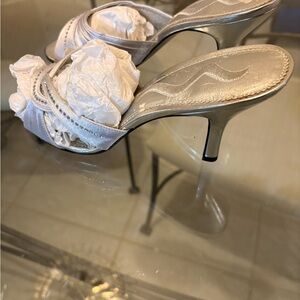 Chic Silver Metallic Women's Heels